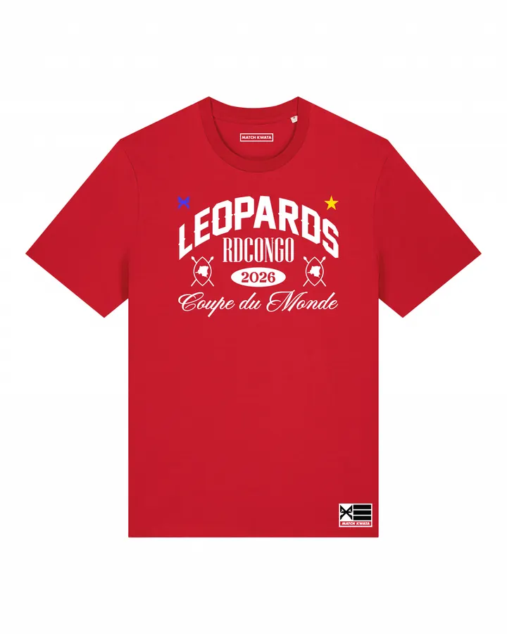 T-shirt Léopards Road to World Cup — Match Kwata congolais